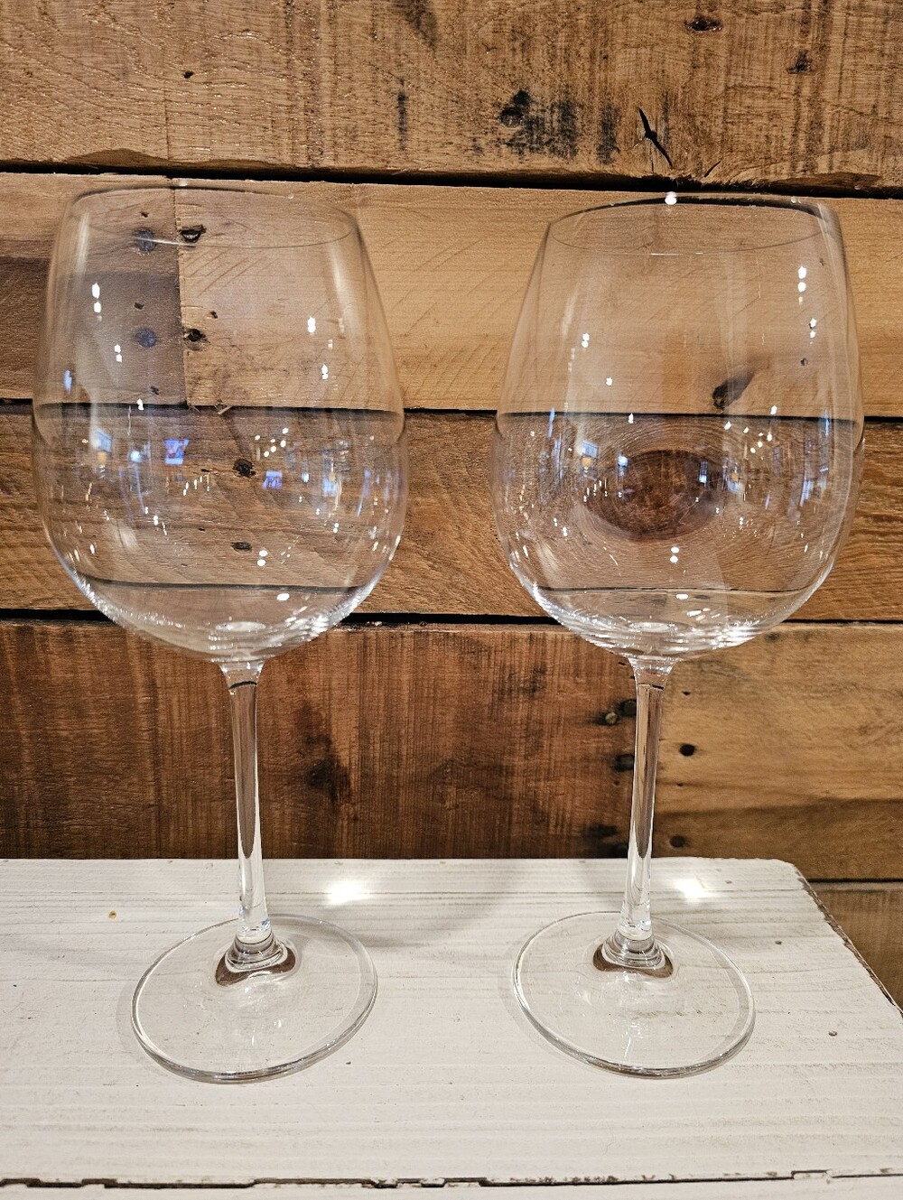 NWOT Marquis By Waterford Clear Crystal Red Wine Glasses - Set Of Two